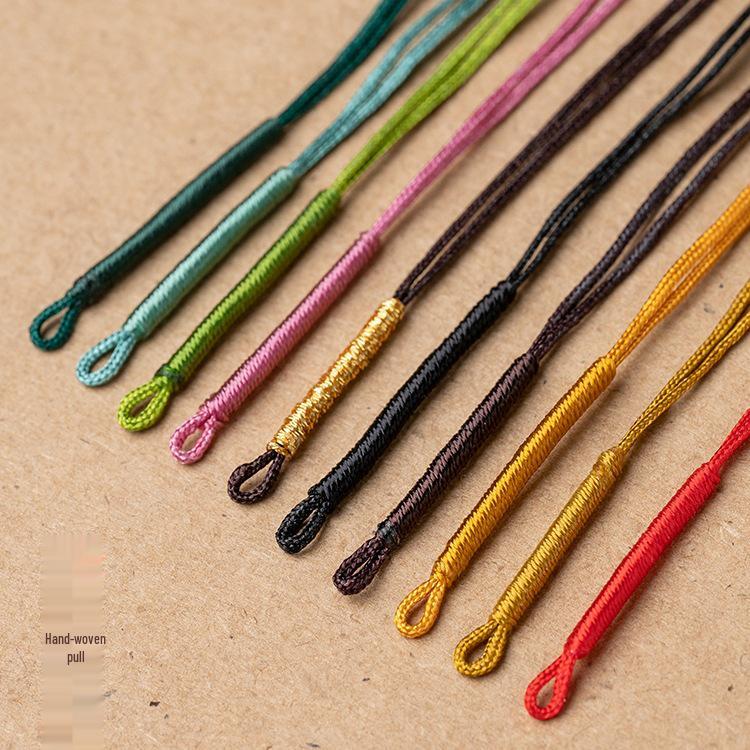 Hand-Woven Coil Bracelet Buckle Head with Pendant