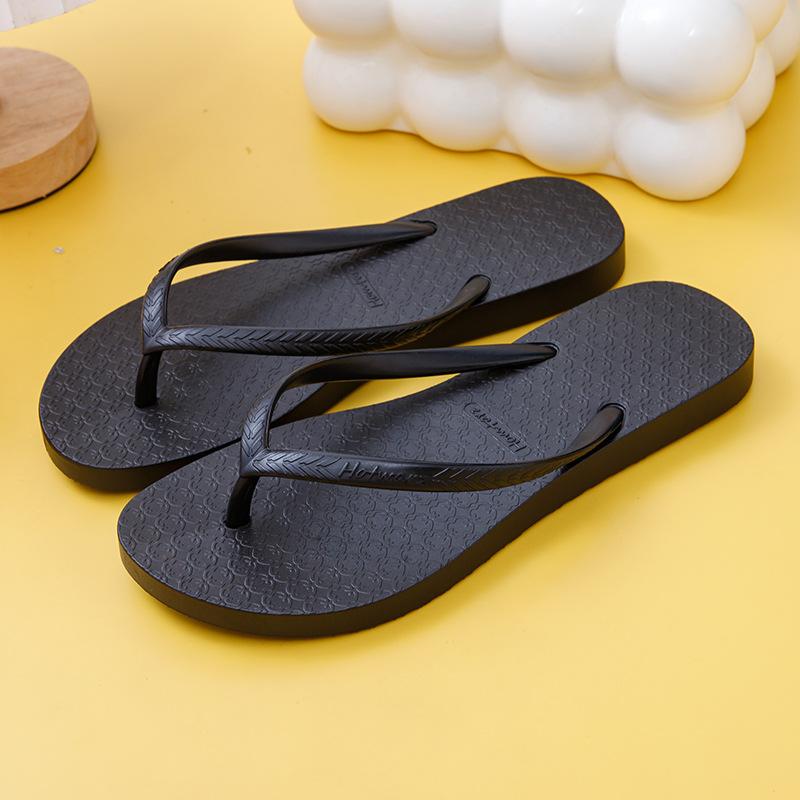 

Fashion Women Flip Flops Summer Casual PVC Sandals Non Slip Flat Beach Outdoor House Slippers 36