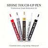 3mm Tip Stone Repair Pen Waterproof Large Capacity Memorial Inscription Pen Permanent Granite Marker Pen Cemetery Maintenance