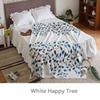 Ripple Embo Einschichtige Steppdecke - Weiß Happy Tree