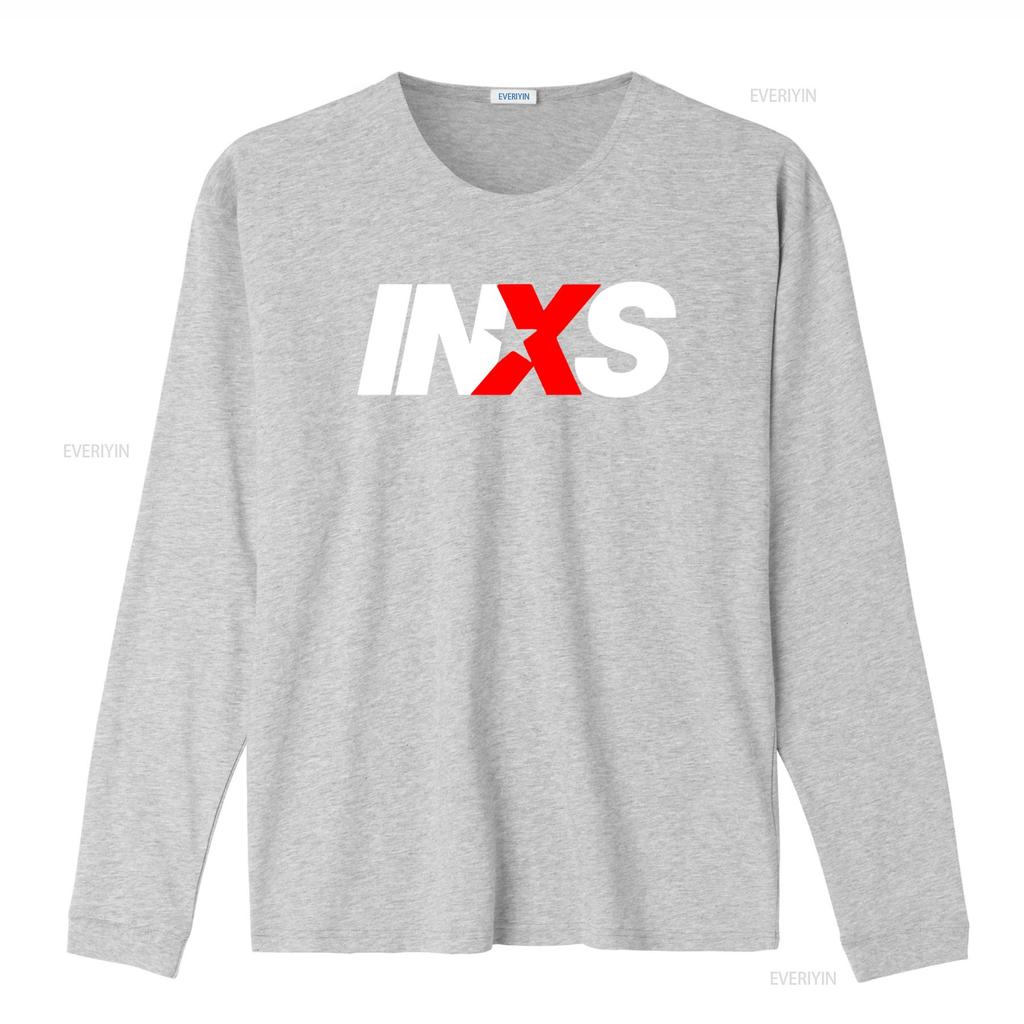 INXS Band Logo T SHIRT for Men and Women Available in Sizes S M L XL XXL Classic Black White Colours vintage Washed Unisex