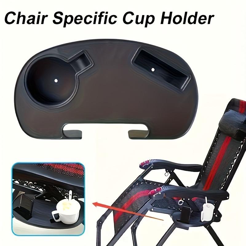 2pcs Outdoor Cup Holder w/Phone Slot - Fits Zero Gravity Chairs, Beach Recliners, BBQ & Camping Gear