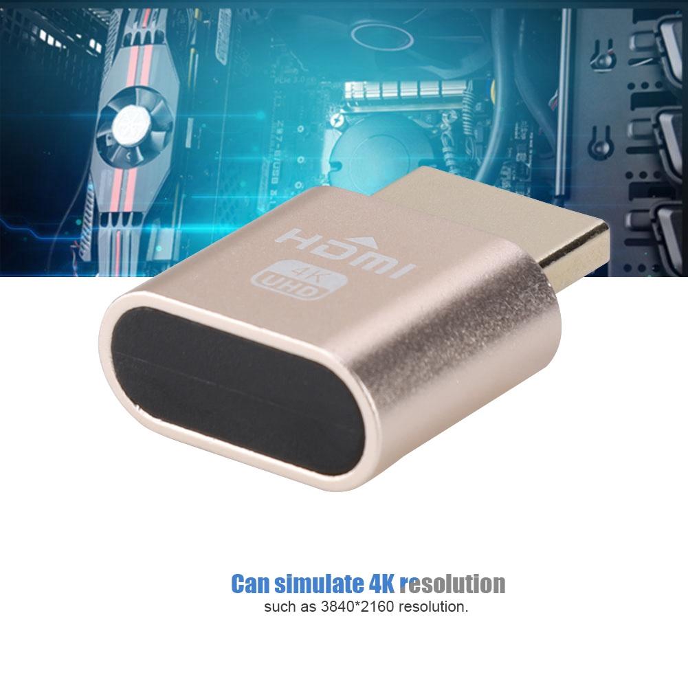 Graphics Card Spoof HDMI Fake Load VGA Analog Camouflage HD Lock Screen Virtual Display