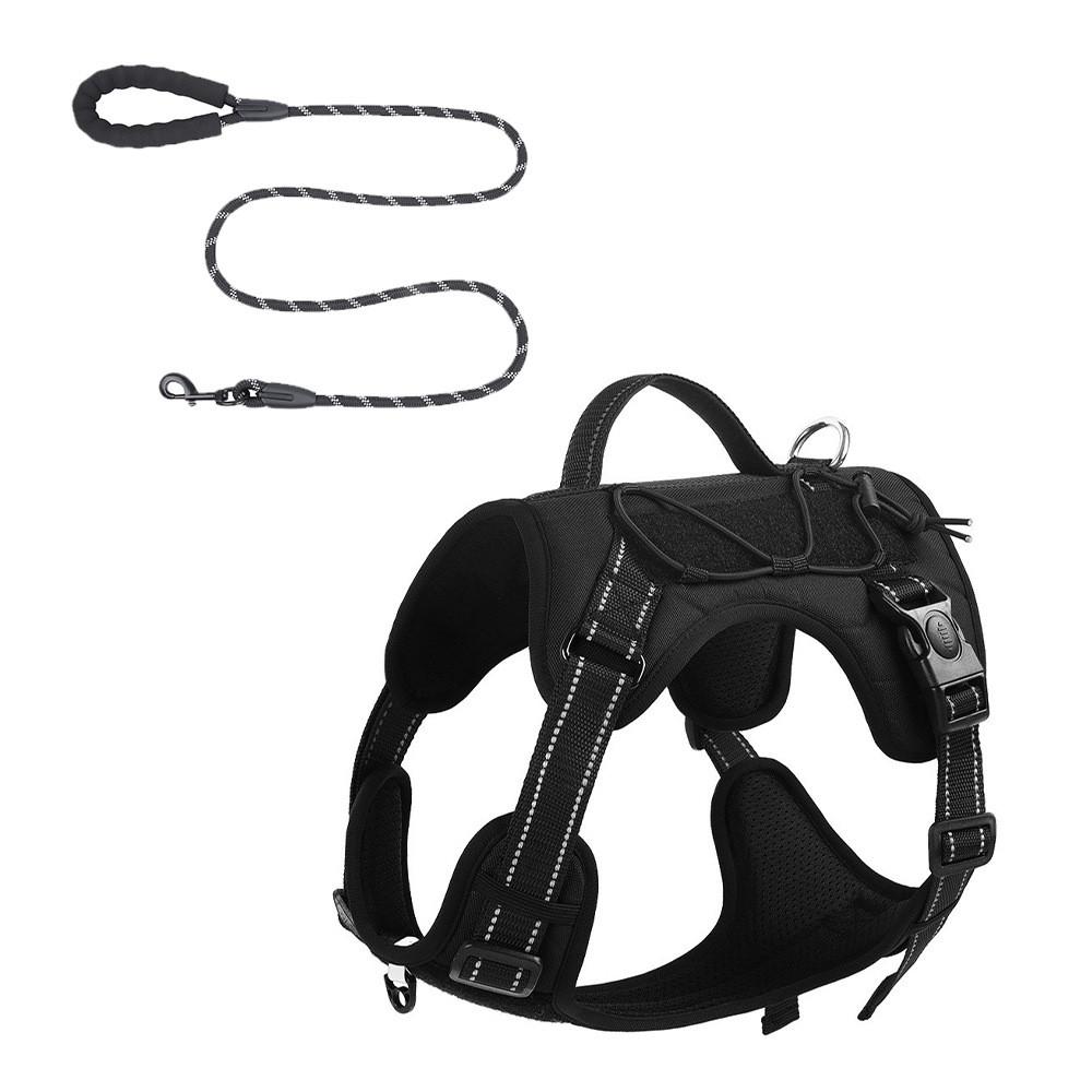 Classic Pet Harness With Reflective Adjustable Leash For Active Dogs