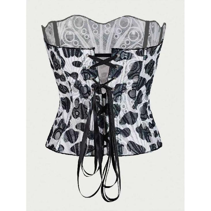 

Корсеты, модная и элегантная женская одежда XXL белый/чёрный