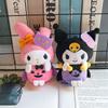 Bambola di Hello Kitty per Halloween Cinnamoroll Kuromi Kawaii Peluche Fantasma Ciondolo Portachiavi Accessori per Borsa Regali di Compleanno Giocattoli di Halloween