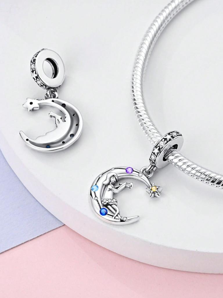 Charms Plata Copper Colors Owl Puppymoon Stars Beads Charm Pendant For Original Bracelet For Women Diy Jewelry Love Gift