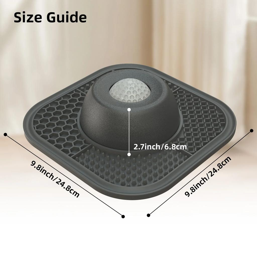 Anti Slip Silicone Slow Feeder With Suction Cup Pet Lick Bowl Licking Feed Scraper Round Ball Rolling Design Liquid Food Bowl