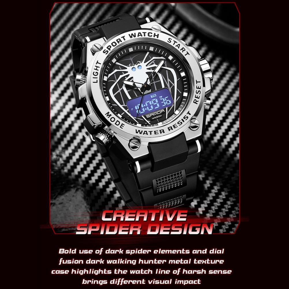 SANDA Business Fashion Trend Watch Luminous Waterproof Personalised Large Dial Watch