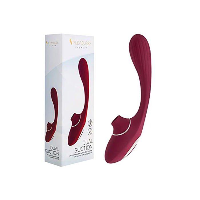 Vibromasseur rabbit - S Pleasures Premium Line - Silicone - Multicolore - 21x4x21 cm - Ne provoque pas d'allergies