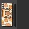 Hülle für Motorola Moto G71 G60s Edge 20 Pro 30 Lite G32 G22 Edge40 G50 G51 G73 G53 G30 G52 Handyhülle Niedliches Capybara