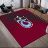 Trabzonspor Flanellmuster Quadratischer Teppich, Läufer, Teppich für Wohnzimmer Schlafzimmer Sofa Spielzimmer Dekor, Rutschfeste Fußmatte