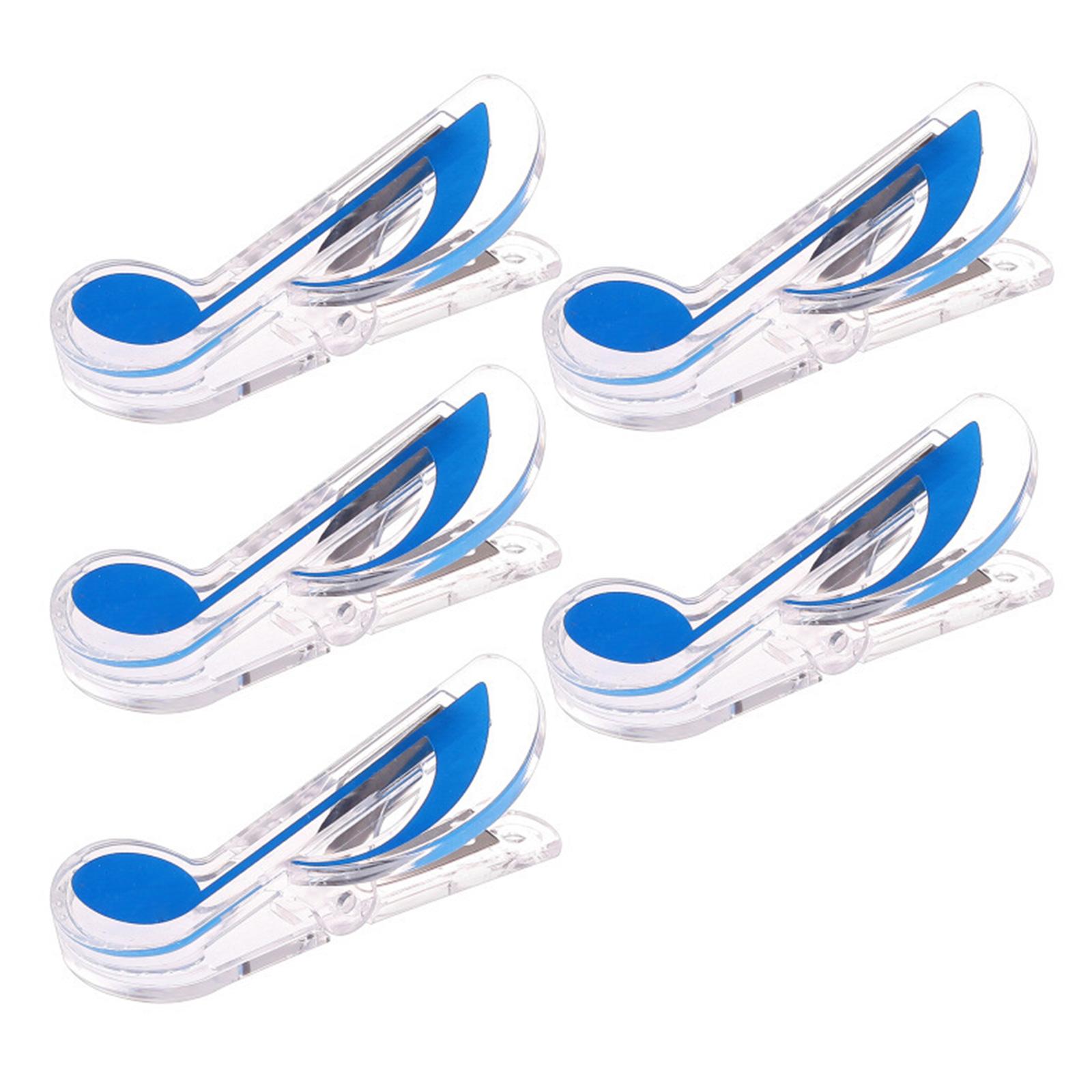 

Sheet Music Clip Colors Plastic Music Book Page Note Clamp Piano Holder Music Score Fixed Spring Clip Musical Instrument B синій