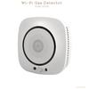 90-220Vac EU Plug WIFI Natural Gas Detector Tuya APP Push Message Coal Gas Sensor LPG Alarm NC/NO Relay Shut Off DN10/15 Valve