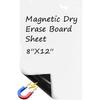 Magnetic Dry Erase Board Sheet for Fridge, 12"x8" Reuasble & Erasable White Board Sheet, Smooth and Flexible Small Magnet Blank Notepad for Home