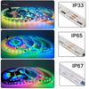 WS2811 LED szalagfény DC12V 24V 30/60 LED/m Címzett Intelligens Intelligens 5050RGB WS2811 Pixelek LED Fény IP30/65/67 Fekete/Fehér PCB