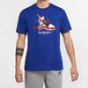 Jordan First In Flight Print Short Sleeve T-Shirt Men Tops Deep-Royal-Blue CN3597-455
