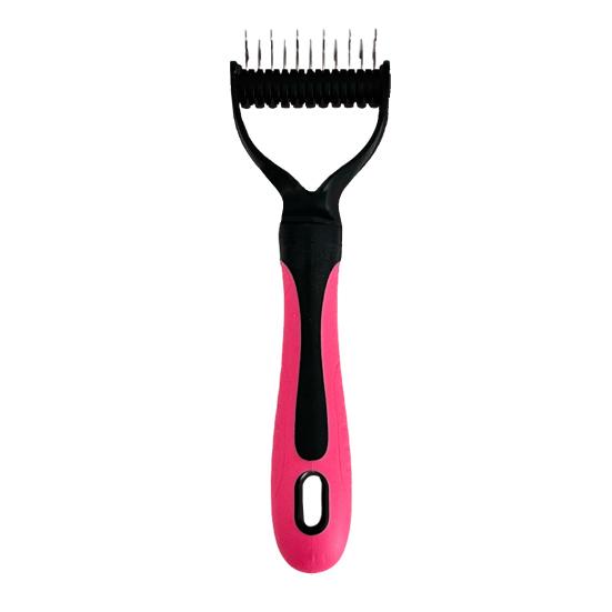 Deshedding Dog Brush for Long Haired Dogs Cats Undercoat Shedding Rake for Dematting Detangling Matted Fur And Knots Pet Grooming Supplies