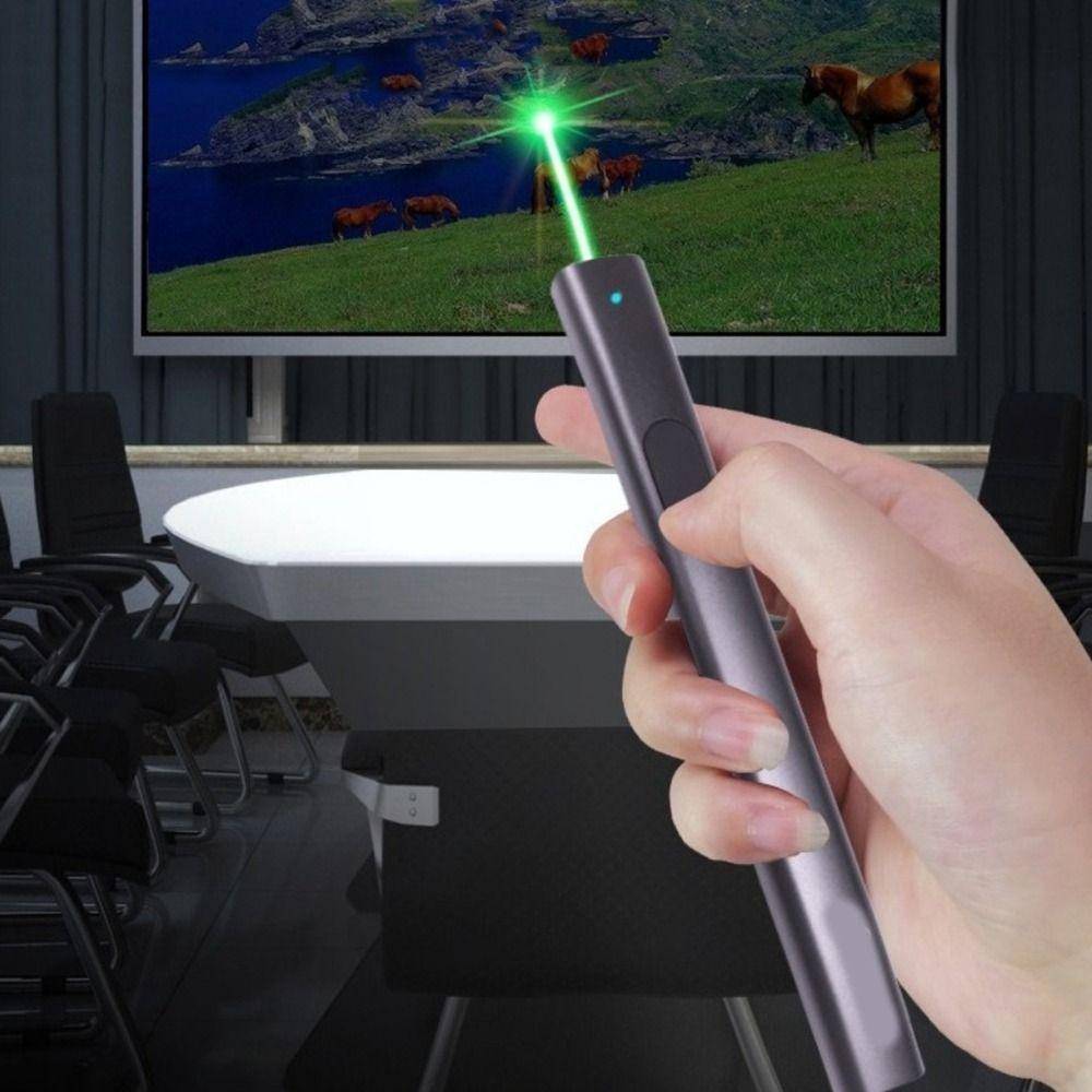 USB Rechargeable Sales Presentation Model Pen Metal Sand Table Pen  Teacher Presentation