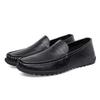 Men's British Fashion Business Casual Leather Shoes Comfortable Soft Soles Lazy Person's Driving Shoes Male Breathable Loafers