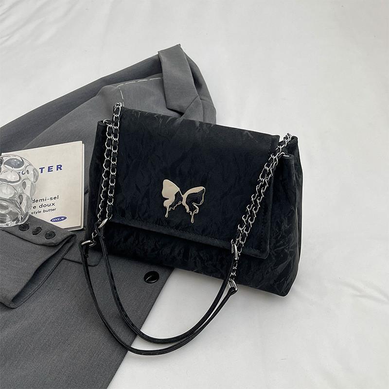 IELGY Butterfly Element Envelope Bag, Silver Shoulder Bag
