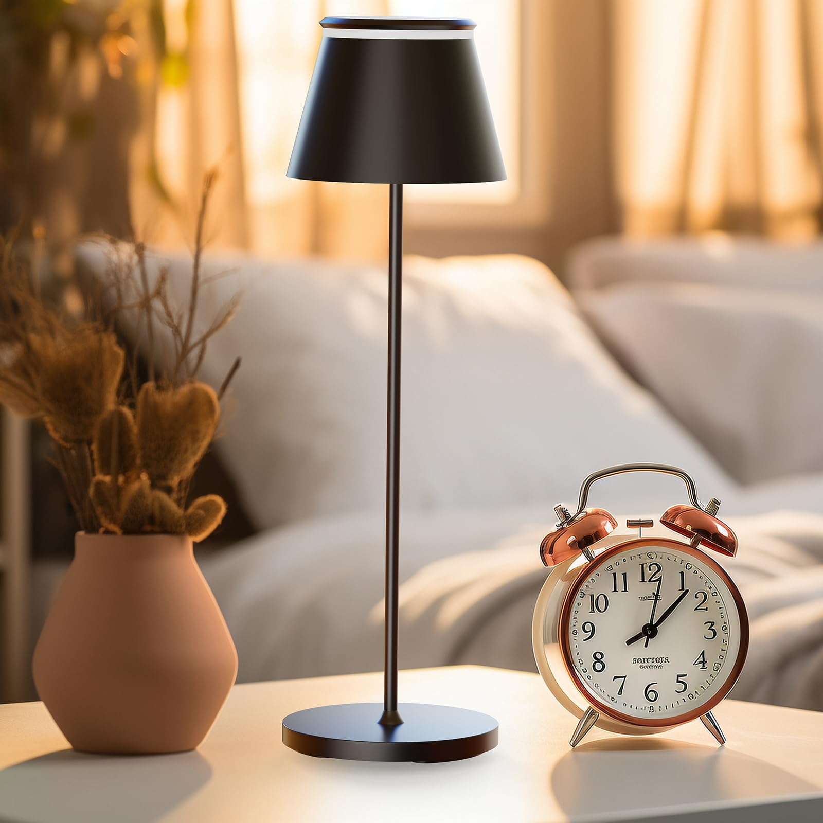 

Yupola Table Lamp, Indirect Lighting, Wine-Free, 5000mAh, 3 Color Modes, Timer Function, Rechargeable, 3 Color Temperatures, Stepless Dimming,