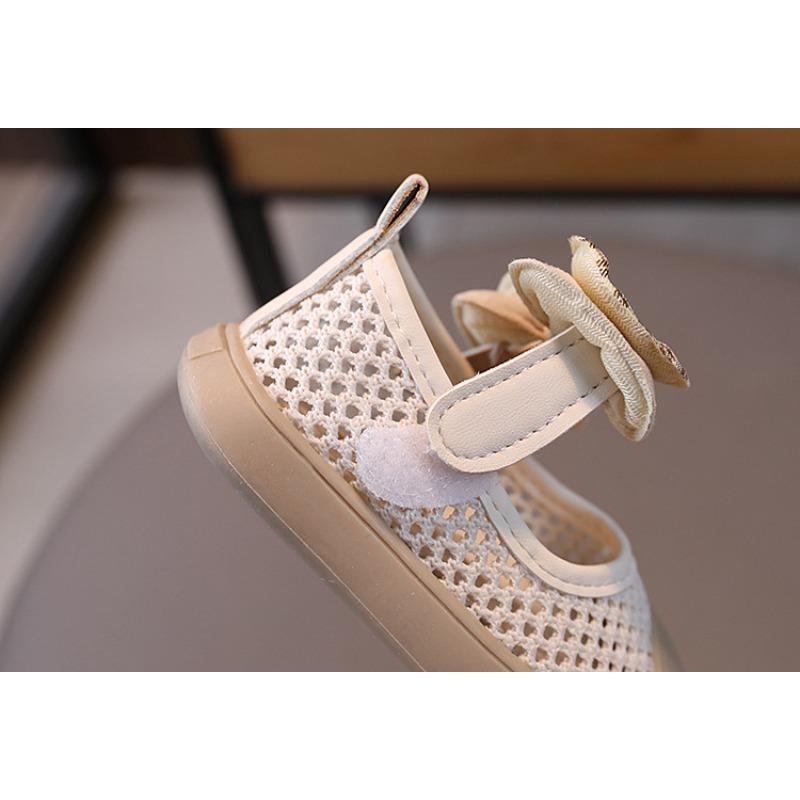 Summer hollow-out fly-woven mesh baby sandals, toddler walking shoes for girls, infant sandals for baby girls.