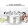 SUPOR 304 Stainless Steel Double-Layer Steamer Pot