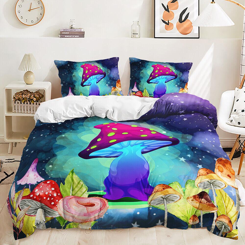 Ciocănitoarea Magică Colorată Florală Fluture Trandafir Plapumă Duvet Set Husă Plapumă