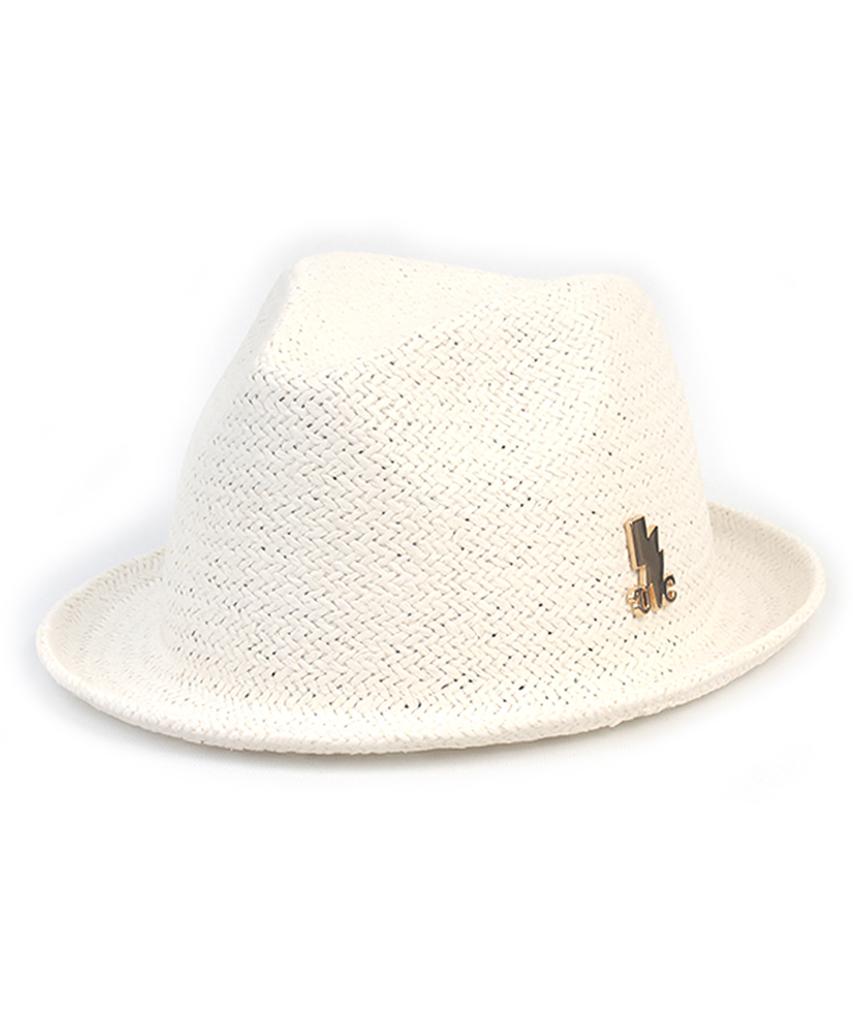 Yunibeosyeolkemiseuteuli Punk Simple White Summer Fedora