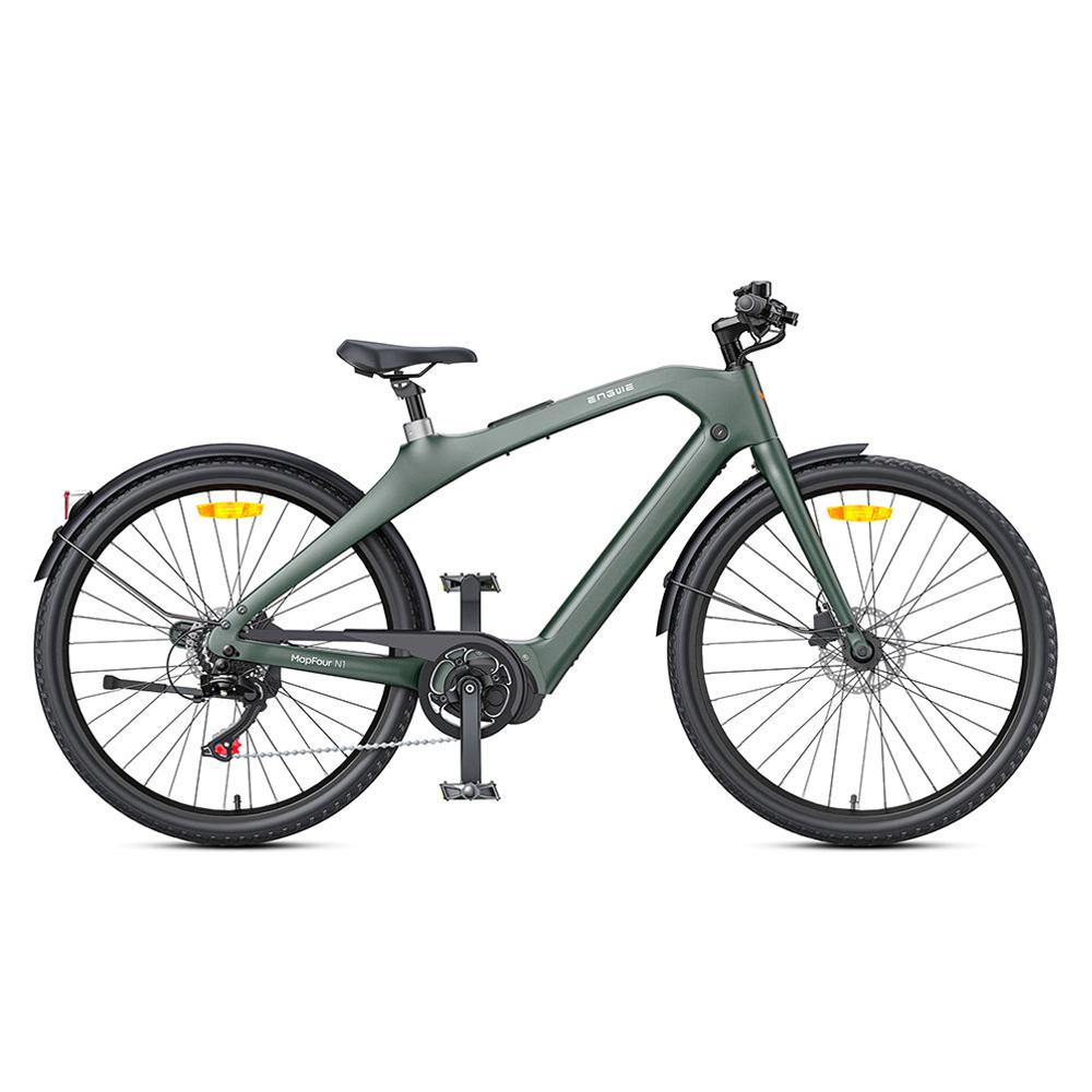 Engwe N1 Pro Carbonfaser Elektrofahrrad 250W, Herausnehmbarer Akku, Hydraulische Bremsen, Shimano 7-Gang, IPX5, 700C×42C Reifen City Pendler E-Bike Pedelec