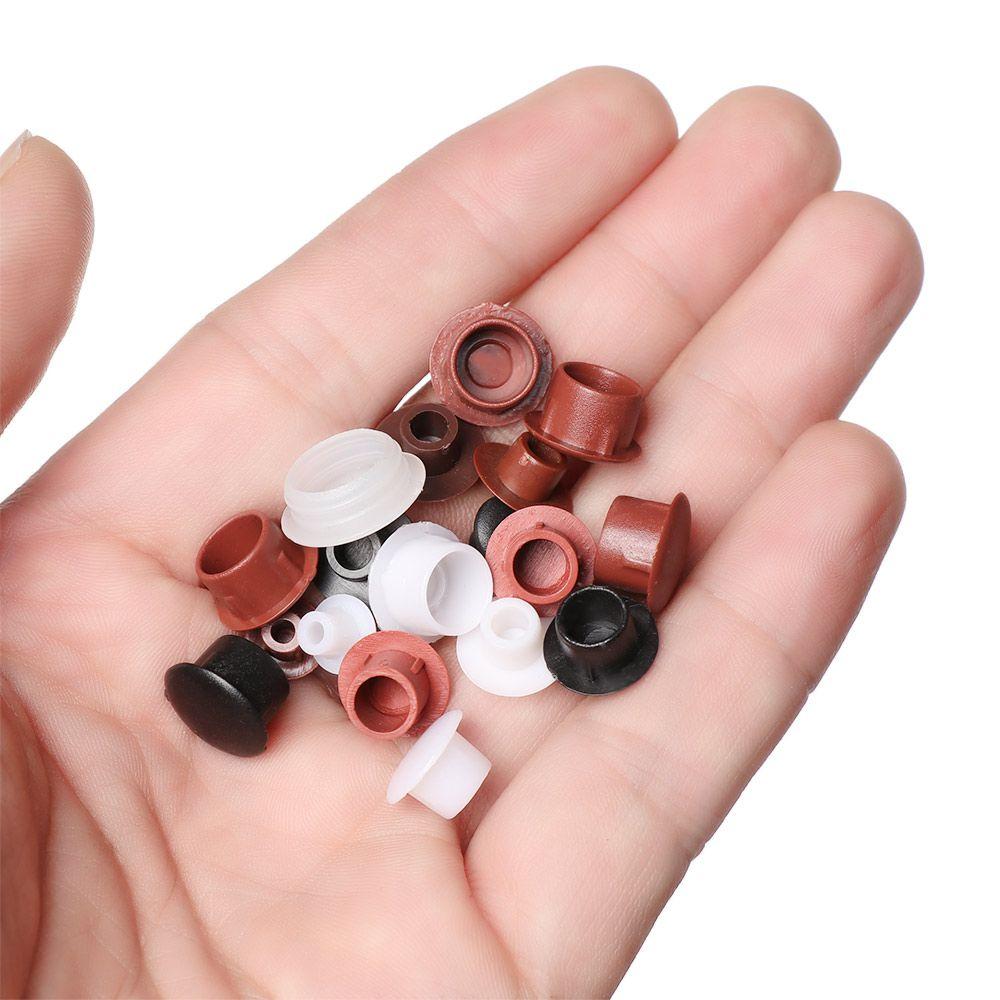 50Pcs Practical Drill Hole Plug Hole Ornament Hardware Protective Cap Dust Plug Stopper Furniture Hole Covers Screw Decor