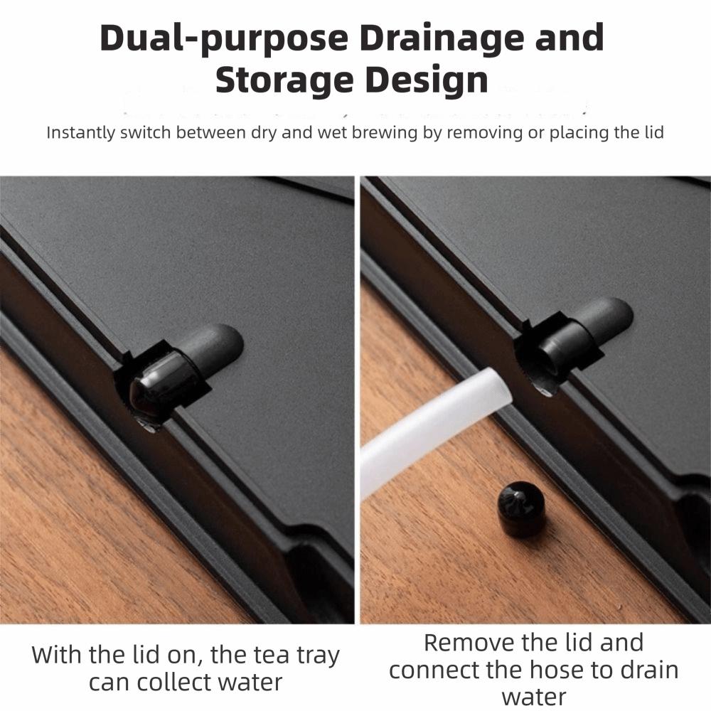 Tragbare Trockenbrühplattform mit Wasserspeicher Bambustablett Teetablett Teezeremonie