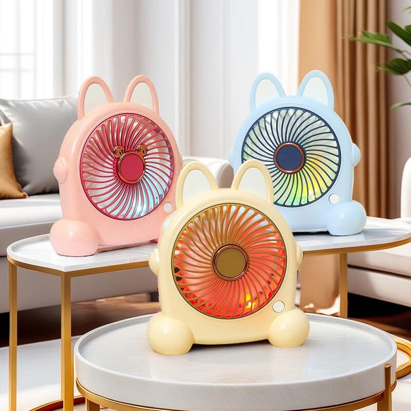 LINGPAN Mini USB Rechargeable Handheld Fan (5-Pack)