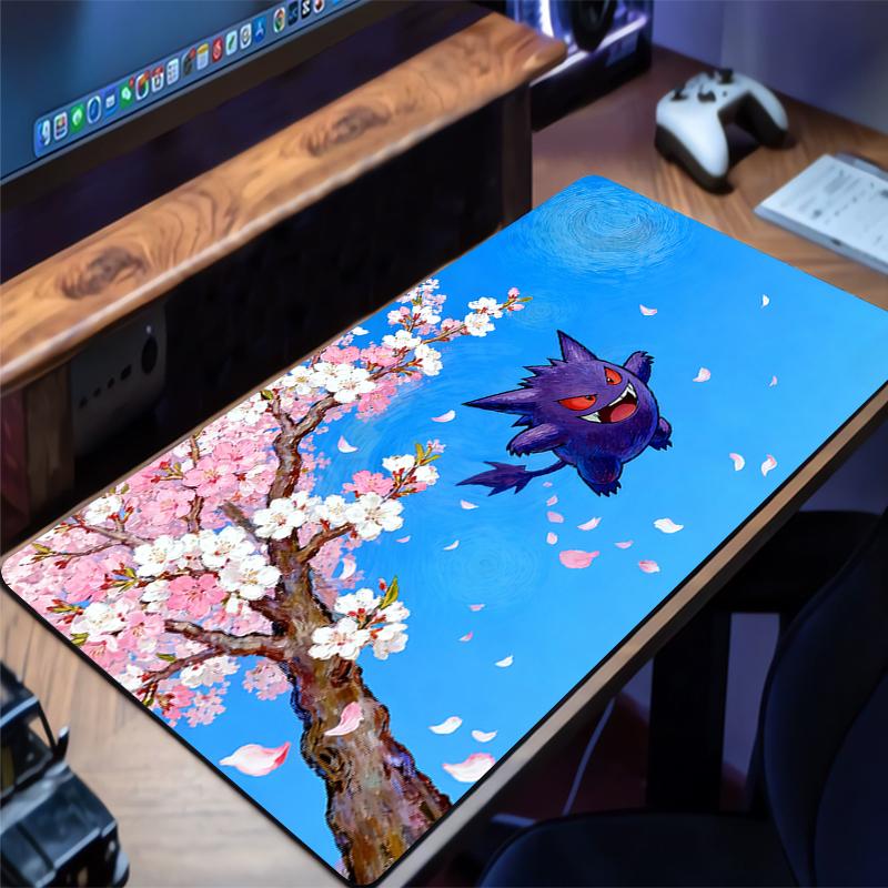 Mouse Pad Pokemon Pikachu Gengar Professional eSports Game Players Speed Lock Edge Rubber Rug Game Desk Mousepad Keyboard Mat