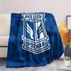 1Pc Lech Poznań Print Flannel Blanket High Quality Warm Comfortable Cover for All Seasons Perfect for Gifts Home Decor