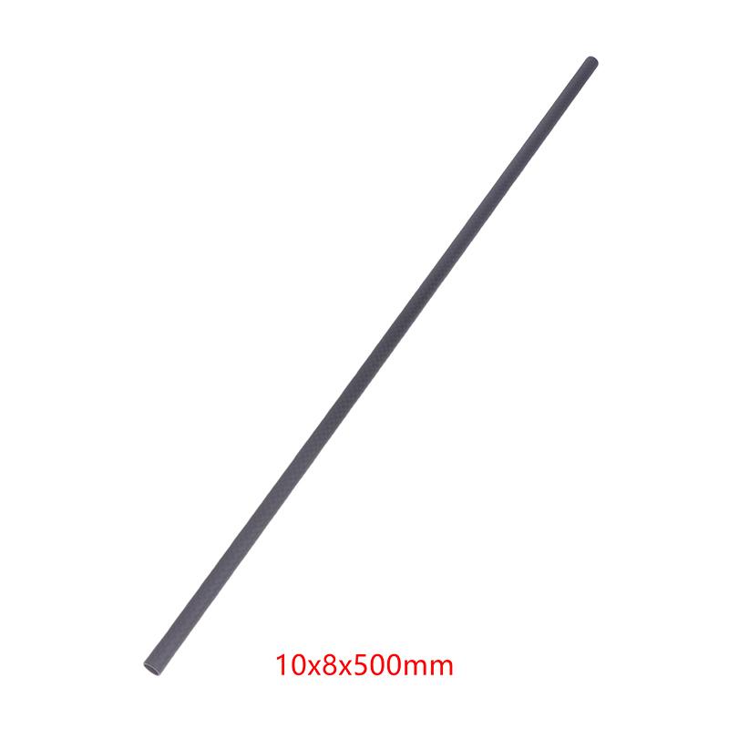 1PCS Plain Matte Carbon Fiber Tube Pipe Drone Accessories OD6*4mm 8*6mm 10*8mm Length 500mm Factory CNC Cutting