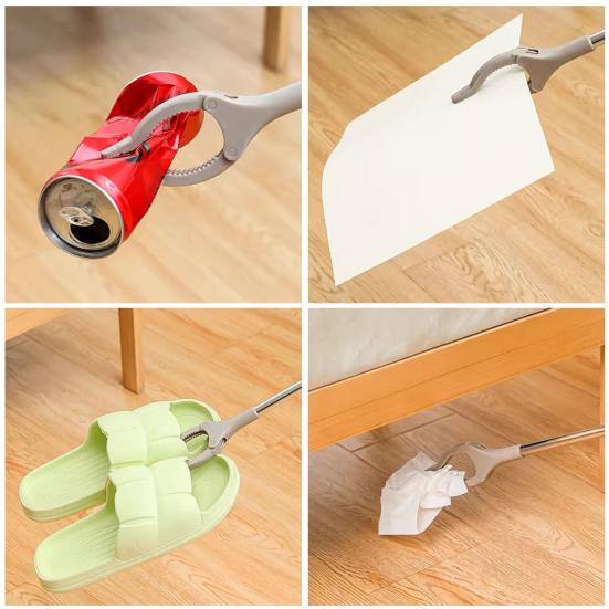 Trash Folder with Push Handle Design Foldable Portable Garbage Clip with Rubber Anti-Slip Chuck Storage Trash Clip