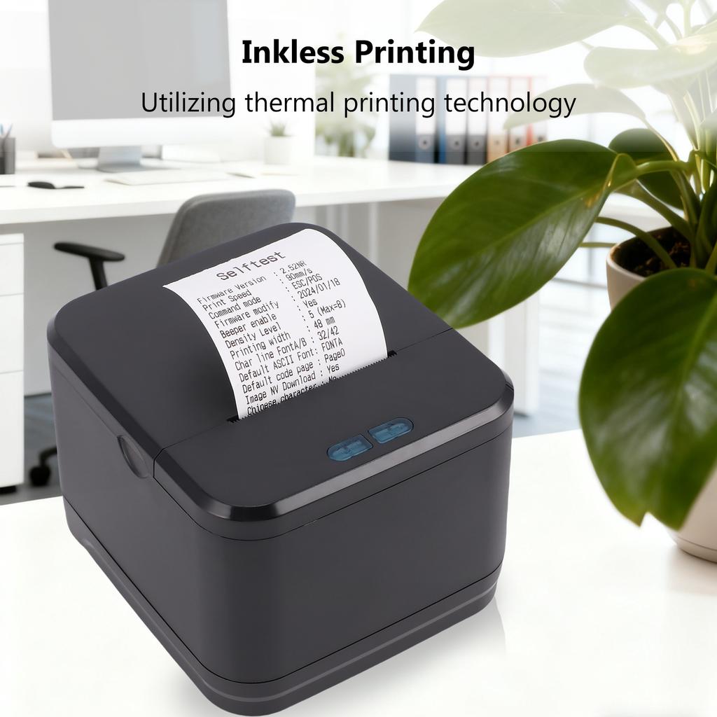 58Mm Thermal Receipt Printer Wireless Printing Machine Bluetooth+Usb+Lan Interface Compatible Win Android Ios For Supermarket