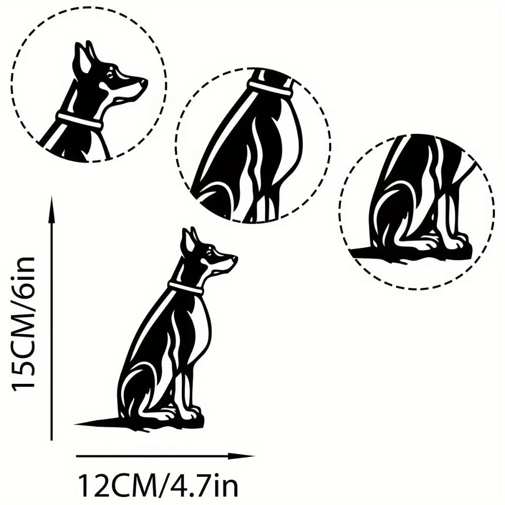 1 шт. Металлический силуэт добермана — фото 3