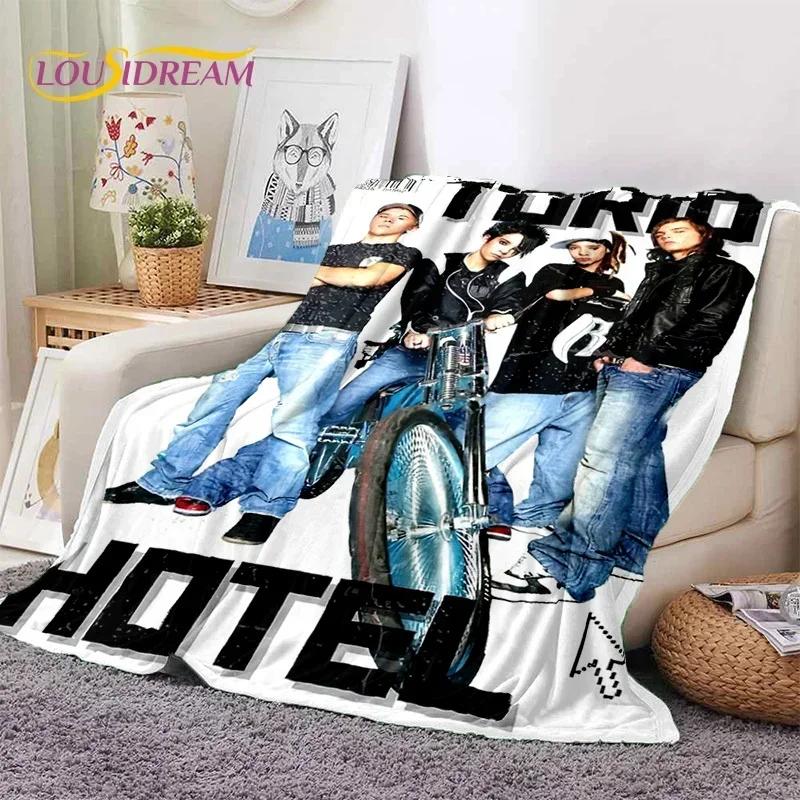 Rock Band Tokio Hotel Bill Kaulitz Soft Flannel Blanket for Bed Bedroom Sofa Picnic,Throw Blanket for Cover Outdoor Leisure Gift