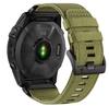 Robustes Nylon-Armband Quick Fit 22 26mm Band für Garmin Fenix 8 47mm 51mm/Fenix 8Pro 6 6X 7 7X Pro 5 5X Verstellbares Uhrenarmband Strap