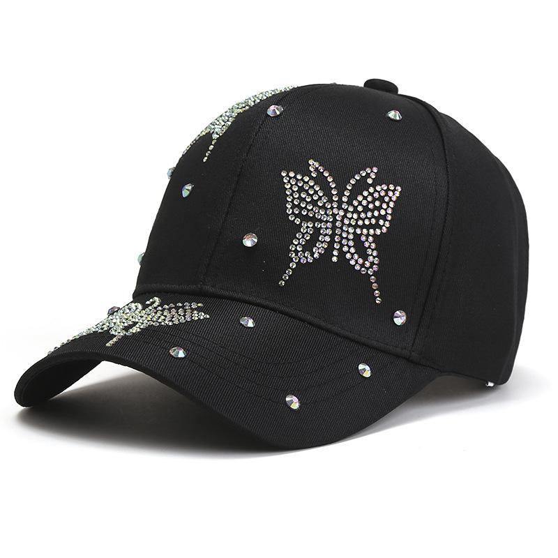 Women's Korean Style Butterfly Baseball Cap Breathable Uv Protection Sun Hat For Outdoor Fashion Sunshade Casual Dad Hat Spring