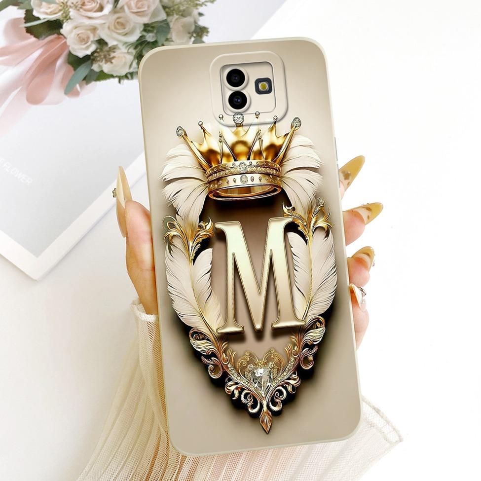 For Samsung Galaxy J6 Plus Case Cover Luxury Fashion A-Z Letters 2D Painted Phone Case For Samsung J6+ J6Plus J610F J610G J610FN