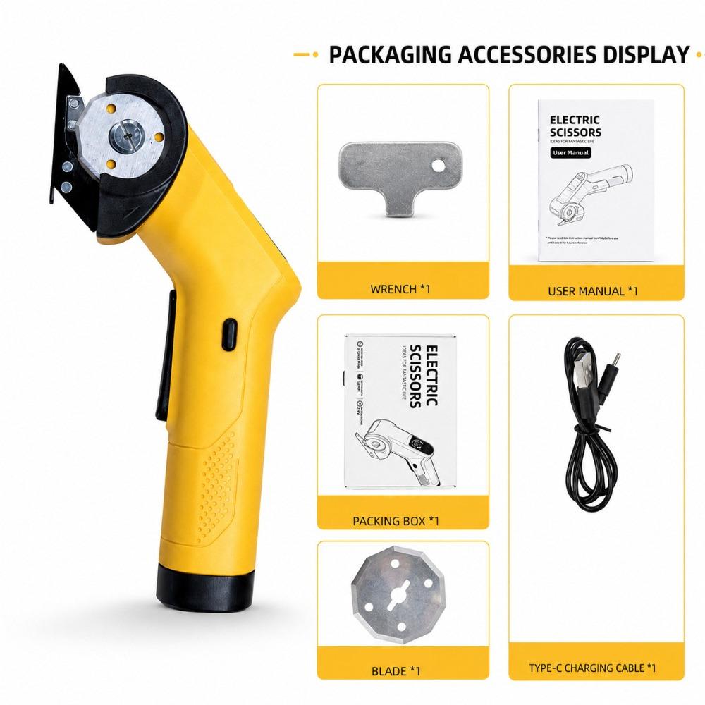 Cordless Electric Cloth Cutter Rechargeable Portable Cutting Tool Industrial Cutting