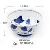 ZISIZ Ceramic Cartoon Cat Dinnerware