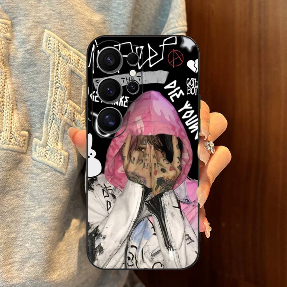 Emo Rapper Lil Peep Phone Case For Samsung S 24 Fe 25 Ultra Plus 20 Lite 21 30 22 23 24 22 Ultra 5G Fundas