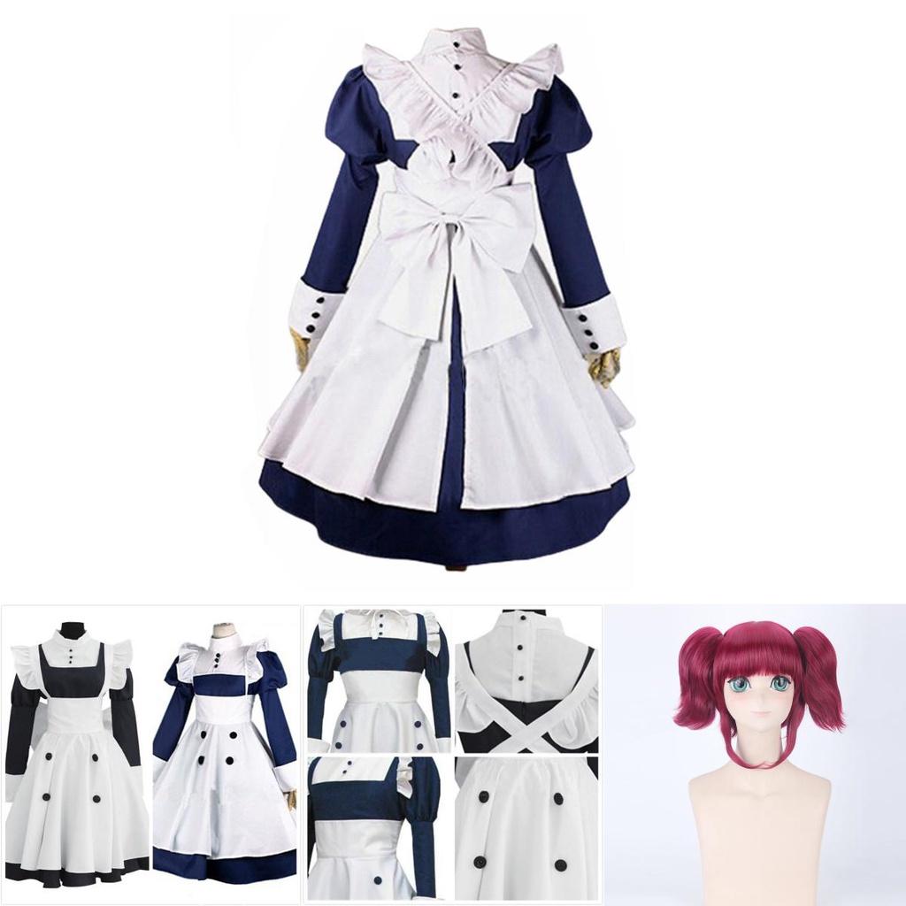 Elegant Black Butler Mey Rin Costume With Durable Material For Cosplay And Costume Parties