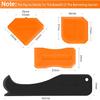 Outus 4 Pieces Silicone Caulking Tool Set Sealant Finishing Grout Scraper Caulking Removal Tool for Kitchen Bathroom Floor Sink Joint Sealant Sealing