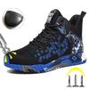 High Top Sicherheitsschuhe Herren Stahlkappe Arbeitsschuhe Herren Damen Arbeitssicherheitsstiefel Anti Smash Safety Unzerstörbarer Arbeitsstiefel Atmungsaktiv
